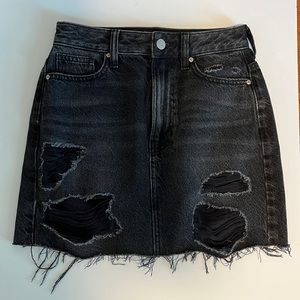 Pacsun black jean skirt